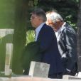 Exclusif - Salvatore Adamo - Obsèques de l'agent artistique Charley Marouani au cimetière nouveau de Neuilly-sur-Seine le 3 août 2017