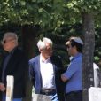 Exclusif - Gilbert Coullier, Luis Fernandez - Obsèques de l'agent artistique Charley Marouani au cimetière nouveau de Neuilly-sur-Seine le 3 août 2017