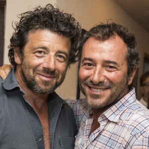 Exclusif - Patrick Bruel et Bernard Montiel - M. Jonasz Quartet - Rire à Ramatuelle au Festival de Ramatuelle, le 6 août 2017. © Cyril Bruneau / Bestimage