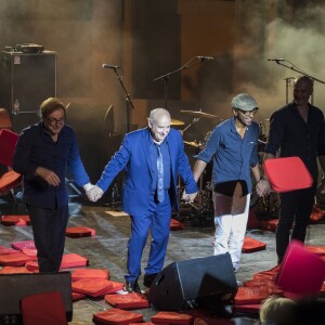 Exclusif - Jean-Yves d'Angelo, Michel Jonasz, Manu Katché et Jérôme Regard - M. Jonasz Quartet - Rire à Ramatuelle au Festival de Ramatuelle, le 6 août 2017. © Cyril Bruneau / Bestimage