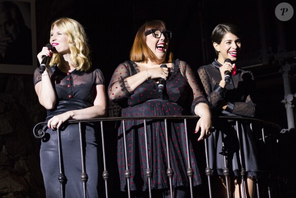Exclusif - Les Coquettes (Juliette Faucon, Lola Cès, Marie Facundo) - Rire à Ramatuelle au festival de Ramatuelle le 5 aout 2017. © Cyril Bruneau / Bestimage