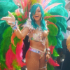 Photo de Rihanna à la parade du festival Crop Over 2017, à la Barbade. Août 2017.
