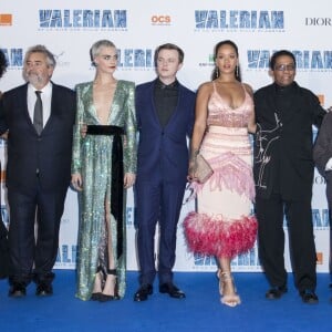 Luc Besson, sa femme Virginie Silla, Cara Delevingne, Dane DeHaan, Rihanna, Herbie Hancock, Jean-Claude Mézières, Pierre Christin, Clive Owens, Alain Chabat et Eric Lampaert - Avant-première du film "Valérian et la Cité des mille planètes" à la Cité du Cinéma à Saint-Denis, le 25 juillet 2017. © Olivier Borde/Bestimage