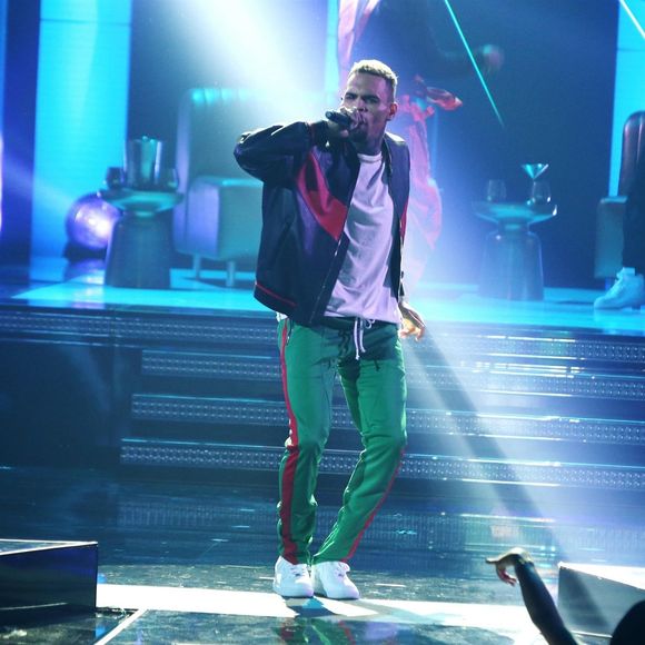 Chris Brown aux BET Awards 2017 à Los Angeles, le 25 juin 2017.