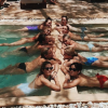 Photo de Cara Delevingne et ses amies en vacances au Mexique. Août 2017.
