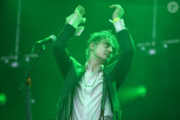 Pete Doherty lors du concert anti-FN (Front National) organisé place de la République à Paris, le 4 mai 2017. © Lionel Urman/Bestimage