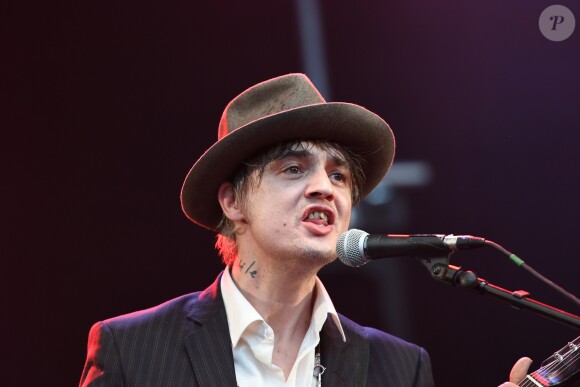 Pete Doherty lors du concert anti-FN (Front National) organisé place de la République à Paris, le 4 mai 2017. © Lionel Urman/Bestimage