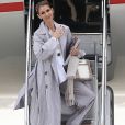 Celine Dion prend un jet privé au Bourget le 10 août 2017.