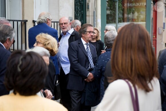 Michel Trama lors de la cérémonie religieuse pour les obsèques de Christian Millau en la basilique Notre-Dame du Perpétuel Secours à Paris le 16 août 2017.
