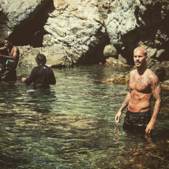 M. Pokora canon à Saint-Tropez, le 17 août 2017.