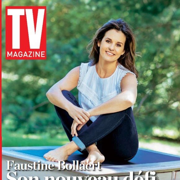 Faustine Bollaert en couverture du numéro de TV Magazine du 20 au 26 août 2017.