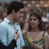 Felipe Froilan de Marichalar, fils de l'infante Elena d'Espagne, et sa petite amie Mar Torres-Fontes lors du défilé de mode Telva à Madrid, le 20 juin 2017.