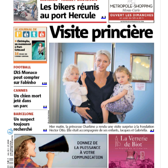 La princesse Charlene de Monaco et ses enfants le prince héréditaire Jacques et la princesse Gabriella ont rendu visite aux personnes âgées de la Fondation Hector Otto le 19 août 2017. Des moments privilégiés auxquels a assisté le quotidien Monaco Matin.