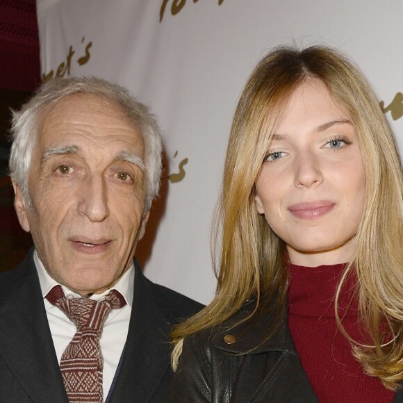 Gérard Darmon et sa fille Sarah Darmon - Soirée "Stars et Saveurs" à l'occasion de la nouvelle carte élaborée par le chef Pierre Gagnaire au Fouquet's à Paris le 12 octobre 2015.