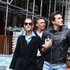 Exclusif - Céline Dion et son danseur Pepe Munoz sont allés déjeuner au restaurant italien Paparazzi au square de l'Opéra-Louis Jouvet et sont ensuite allés faire du shopping chez Dior avenue Montaigne et chez Balmain rue François 1er avant de revenir à l'hôtel Royal Monceau à Paris, France, le 8 août 2017.