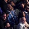 Mike Tyson et LeBron James au combat entre Floyd Mayweather et Conor McGregor le 26 août 2017 à la T-Mobile Arena à Las Vegas.