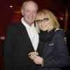 Exclusif - Pascal Desprez sa femme et Mireille Darc - People à la générale de la pièce "A torts et à raison" au théâtre Hébertot à Paris le 25 janvier 2016. © Coadic Guirec/Bestimage