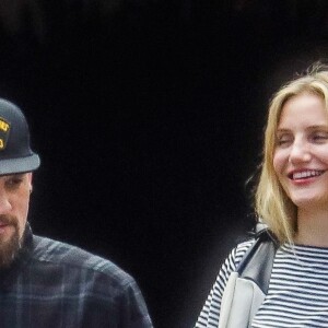 Cameron Diaz et son mari Benji Madden sortent d'un déjeuner en amoureux au Bouchon à Beverly Hills le 5 juin 2017.