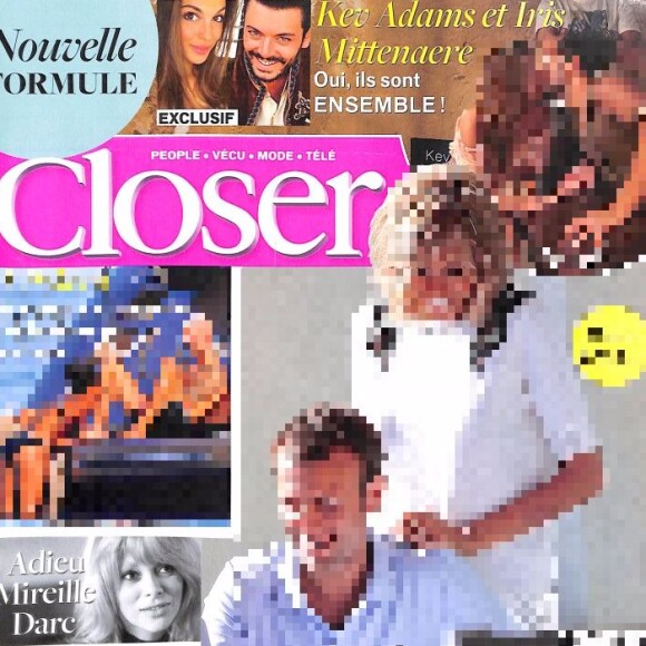 Couverture du magazine "Closer" en kiosques le 1er septembre 2017