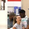 Jeremy Meeks et Chloe Green font des courses dans un supermarché Target à Los Angeles. Le 2 septembre 2017.