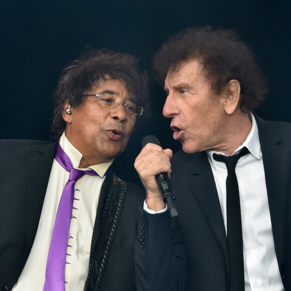 Concert de clôture avec Alain Souchon et Laurent Voulzy - Fête de l'Humanité à la Courneuve le 10 septembre 2016. © Lionel Urman / Bestimage - La Courneuve