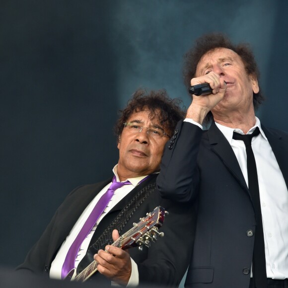 Concert de clôture avec Alain Souchon et Laurent Voulzy - Fête de l'Humanité à la Courneuve le 10 septembre 2016. © Lionel Urman / Bestimage - La Courneuve