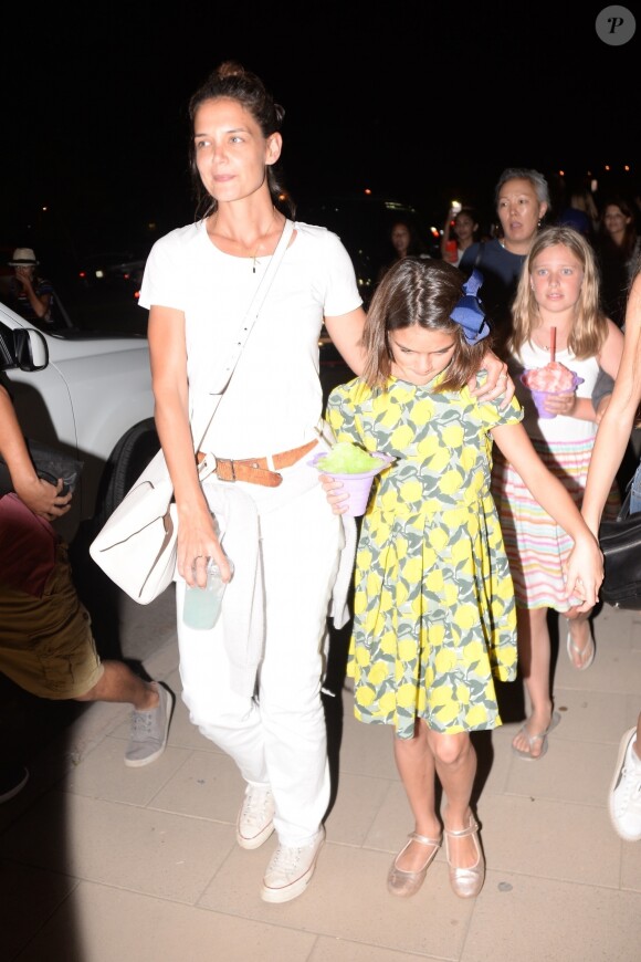 Katie Holmes a passé la soirée avec sa fille Suri à la fête foraine de Chili Cook-Off à Malibu, le 4 septembre 2017