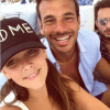 Pauline Ducruet au Bagatelle Beach à Saint-Tropez avec son ami Maxime Giaccardi en août 2017, photo Instagram.