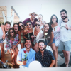 Pauline Ducruet et un groupe d'amis à Bagatelle Beach, Saint-Tropez, en août 2017, photo Instagram.