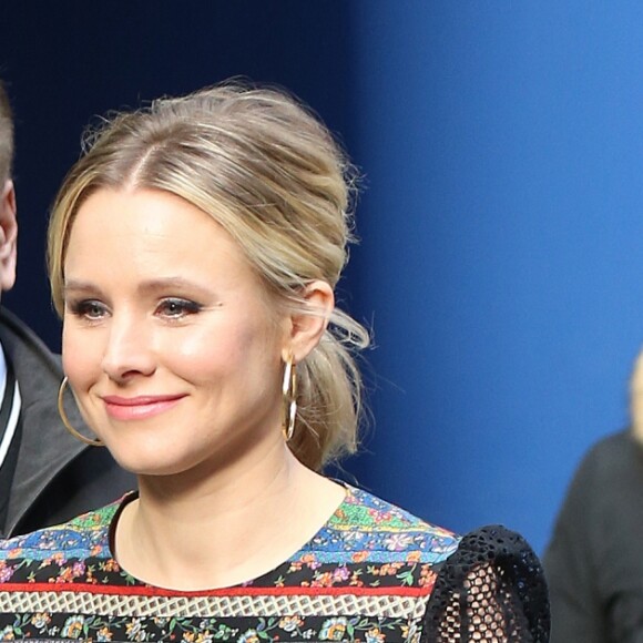 Kristen Bell arrive à l'émission de télévision 'Good Morning America' à New York le 24 mars 2017.