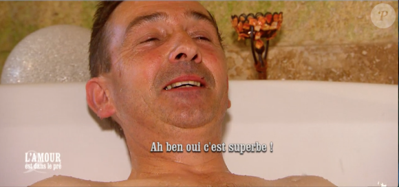 Nathalie et Patrice dans "L'amour est dans le pré", le 18 septembre 2017.