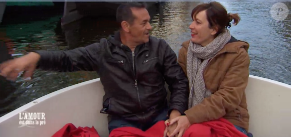 Carole et Didier dans "L'amour est dans le pré", le 18 septembre 2017 sur M6.
