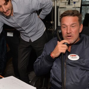 Benjamin Castaldi lors de la 13ème édition du Charity Day dans la salle des marchés d'Aurel BGC dans le quartier de la Bourse à Paris le 11 septembre 2017. © Veeren / Bestimage