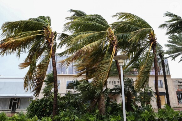 L'ouragan Irma s'abat sur Miami, le 10 septembre 2017. © CPA/Bestimage