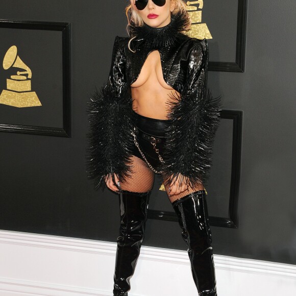 Lady Gaga à la 59ème soirée annuelle des Grammy Awards au théâtre Microsoft à Los Angeles, le 12 février 2017.