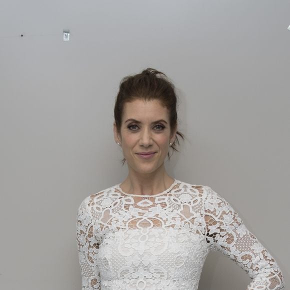 Kate Walsh en conférence de presse pour la série "13 Reasons Why" à New York. Le 19 avril 2017