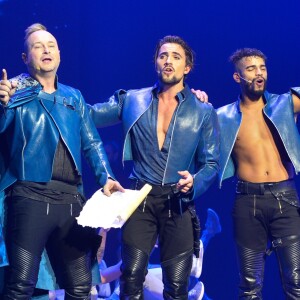 Exclusif - Prix spécial - Damien Sargue, David Ban, avec la participation exceptionnelle de Cauet, Olivier Dion et Brahim Zaibat - Comédie musicale "Les 3 Mousquetaires" au Palais des Sports à Paris le 8 décembre 2016. © Coadic Guirec/Bestimage