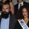 éebastien Chabal et Alicia Aylies (Miss France 2017) - 14ème Nuit du Rugby à l'Olympia à Paris le 18 Septembre 2017. © Denis Guignebourg/Bestimage
