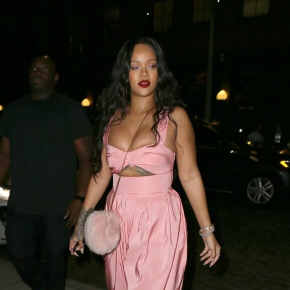 Rihanna à son arrivée au restaurant Dumbo dans le quartier de Brooklyn à New York,le 16 septembre 2017