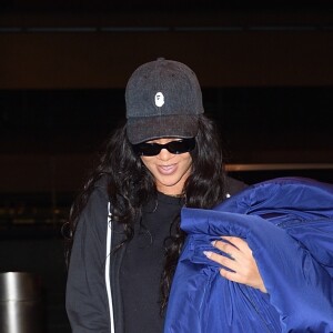 Rihanna à l'aéroport de JFK à New York, le 17 septembre 2017.