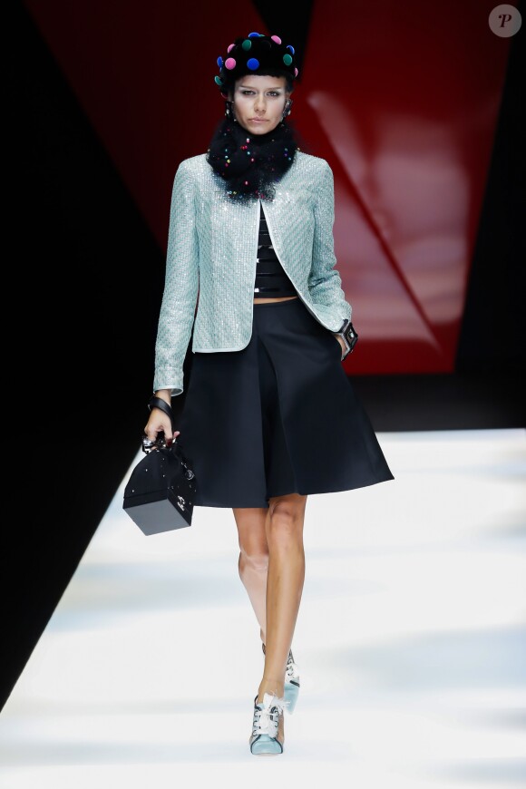 Défilé de mode printemps-été 2018 "Giorgio Armani" lors de la fashion week de Milan. Le 22 septembre 2017  Women Fashion Show SS 2018 Giorgio Armani Catwalk Milan - Italy 22 september 201722/09/2017 - Milan