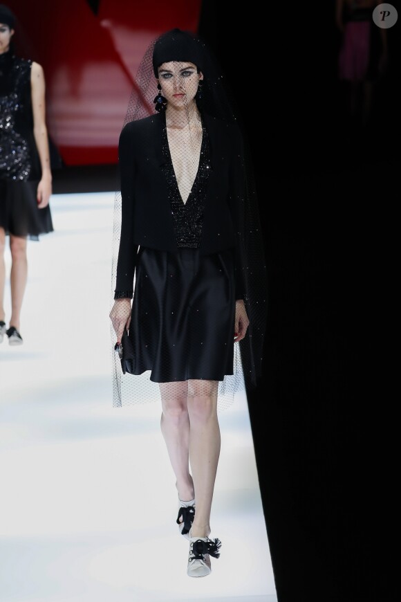 Défilé de mode printemps-été 2018 "Giorgio Armani" lors de la fashion week de Milan. Le 22 septembre 2017  Women Fashion Show SS 2018 Giorgio Armani Catwalk Milan - Italy 22 september 201722/09/2017 - Milan