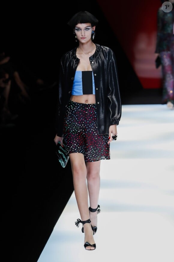 Défilé de mode printemps-été 2018 "Giorgio Armani" lors de la fashion week de Milan. Le 22 septembre 2017  Women Fashion Show SS 2018 Giorgio Armani Catwalk Milan - Italy 22 september 201722/09/2017 - Milan