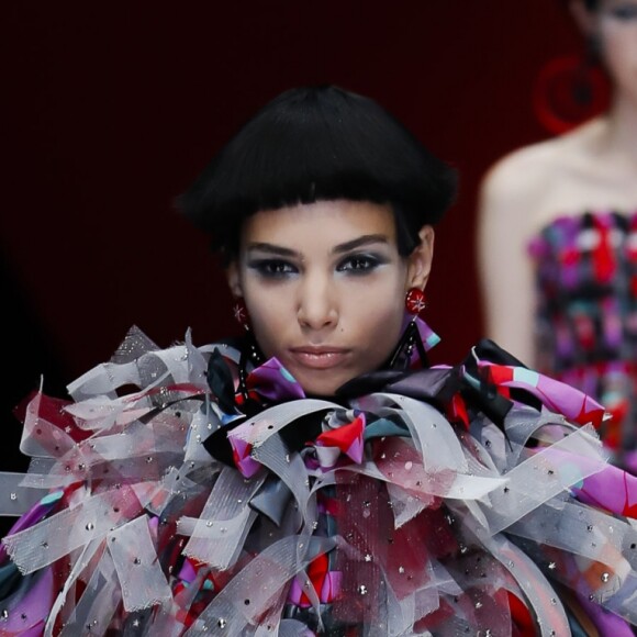 Défilé de mode printemps-été 2018 "Giorgio Armani" lors de la fashion week de Milan. Le 22 septembre 2017  Women Fashion Show SS 2018 Giorgio Armani Catwalk Milan - Italy 22 september 201722/09/2017 - Milan