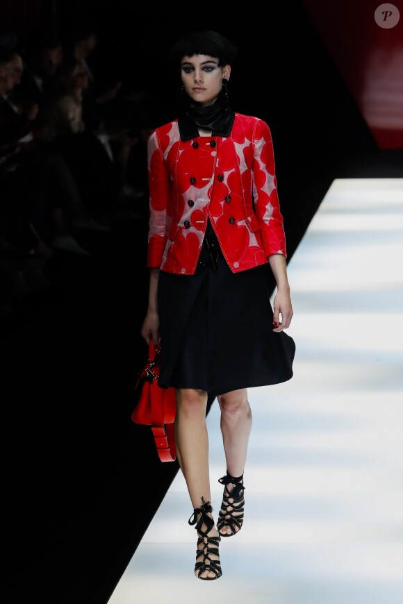 Défilé de mode printemps-été 2018 "Giorgio Armani" lors de la fashion week de Milan. Le 22 septembre 2017  Women Fashion Show SS 2018 Giorgio Armani Catwalk Milan - Italy 22 september 201722/09/2017 - Milan