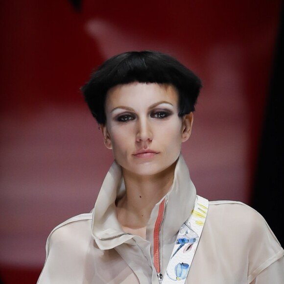 Défilé de mode printemps-été 2018 "Giorgio Armani" lors de la fashion week de Milan. Le 22 septembre 2017  Women Fashion Show SS 2018 Giorgio Armani Catwalk Milan - Italy 22 september 201722/09/2017 - Milan