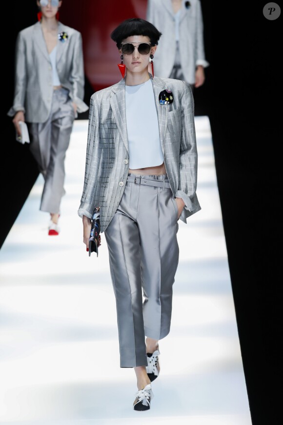 Défilé de mode printemps-été 2018 "Giorgio Armani" lors de la fashion week de Milan. Le 22 septembre 2017  Women Fashion Show SS 2018 Giorgio Armani Catwalk Milan - Italy 22 september 201722/09/2017 - Milan