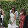 Pippa, Carole et James Middleton arrivent au tournoi de Wimbledon pour la finale le 16 juillet 2017 à Londres