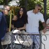 George Clooney et sa femme Amal Clooney (Alamuddin) quittent leur hôtel à Venise avec leurs enfants Le 03 septembre 2017