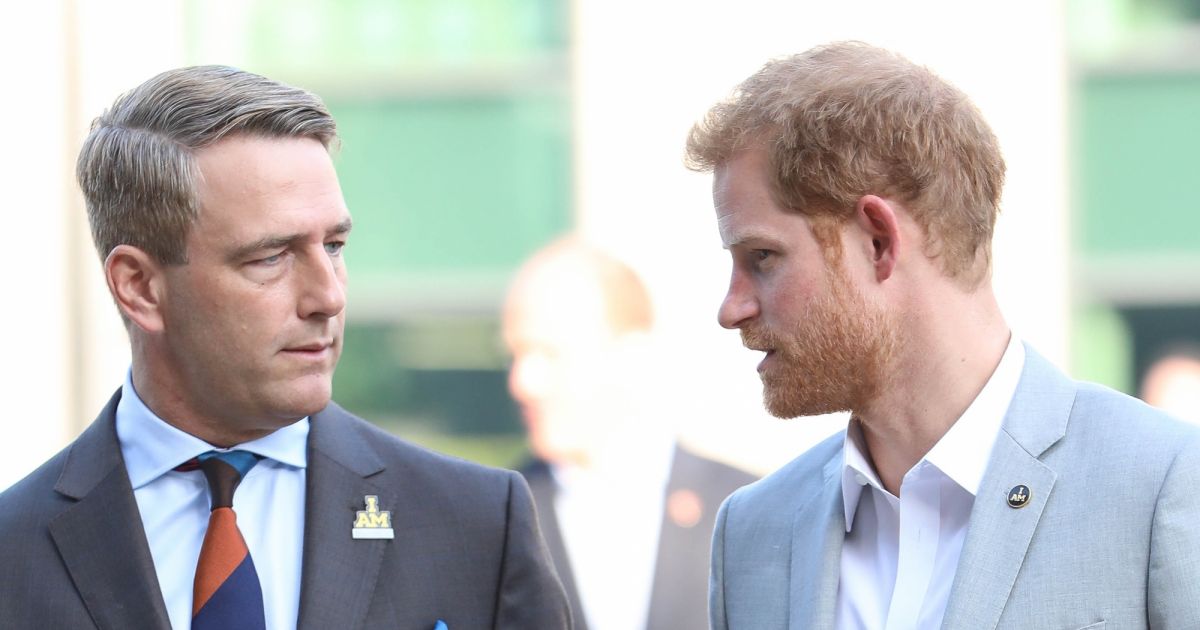 Le prince Harry rencontre le président des jeux Invictus Michael Burns